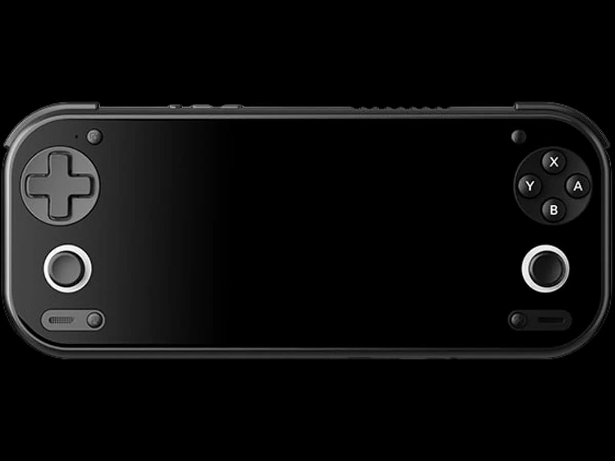 Anbernic RG 55G1 handheld gaming device.