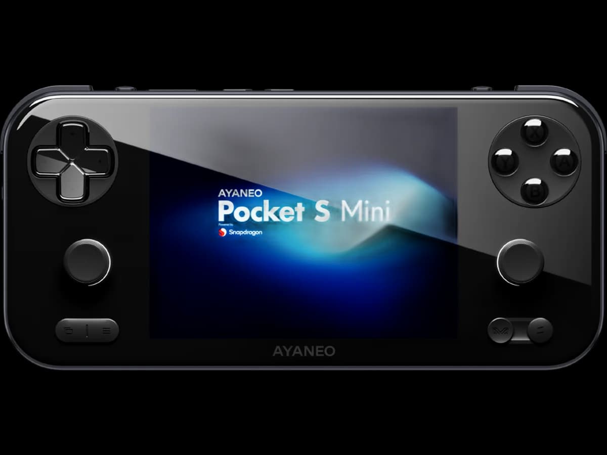 AYANEO Pocket S Mini handheld gaming device.