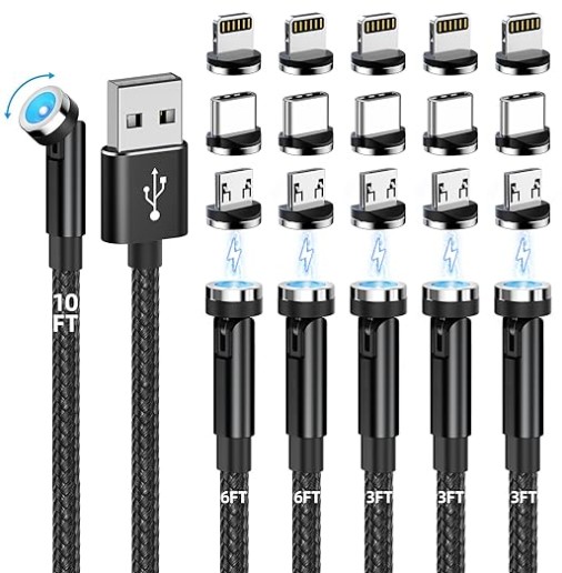 Magnetic USB-C charging cable