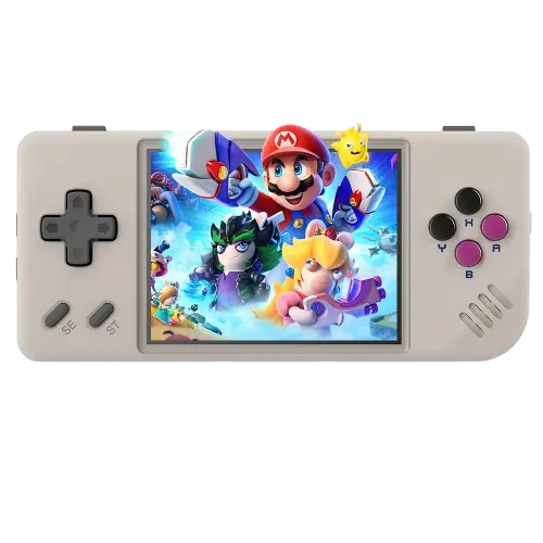 Anbernic RG28XX handheld gaming device.