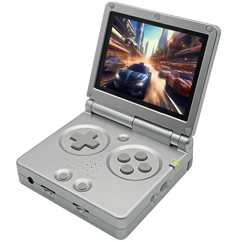 Anbernic RG35XX SP handheld gaming device.