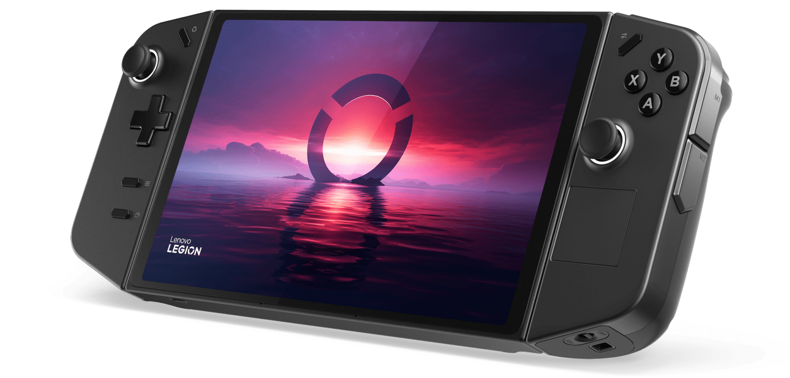 Lenovo Legion Go handheld gaming device.